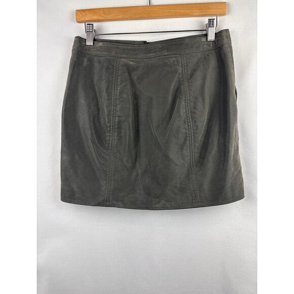 Women’s Free People Size 6 Heather Grey Faux Suede - Picture 3 of 5